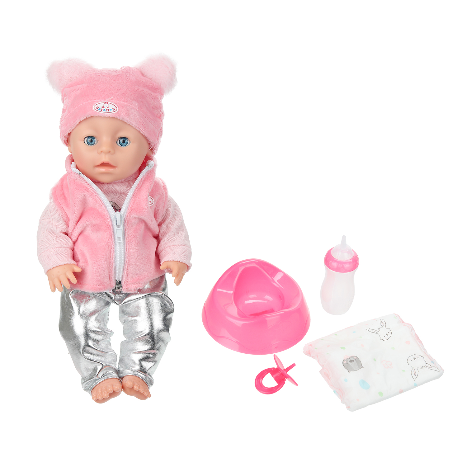 Кукла пупс Карапуз высота 30 см 401384 - фото 2