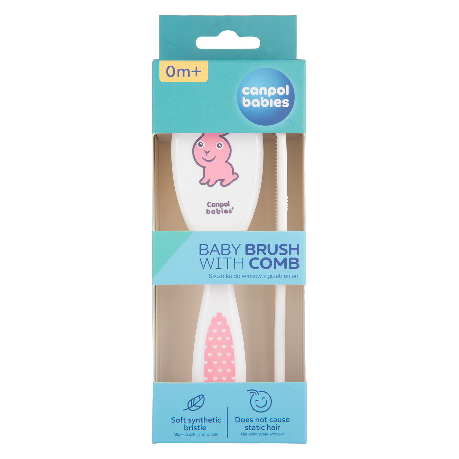 Щетка, расческа Canpol Babies искусственная щетина - фото 13