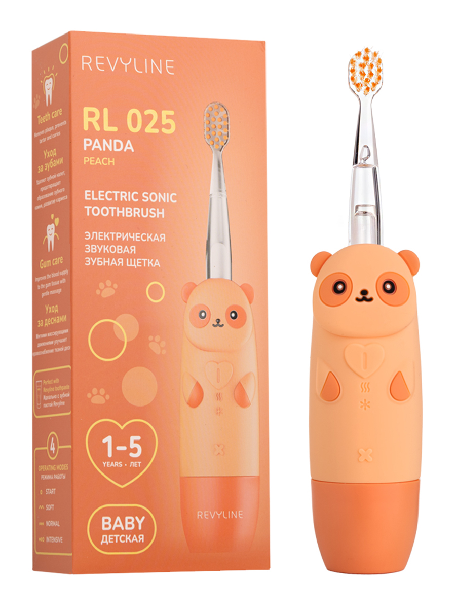 Зубная щетка электрическая Revyline Panda от 1 года - фото 1