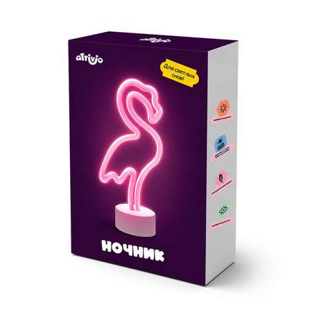 Ночник Attivio Фламинго