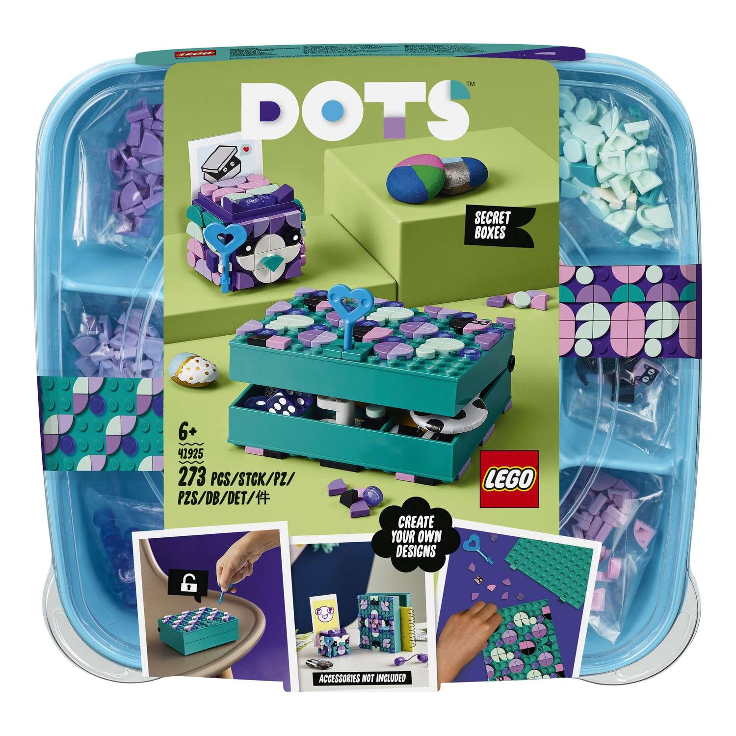 Конструктор LEGO DOTS Хранение секретов блочный - фото 2