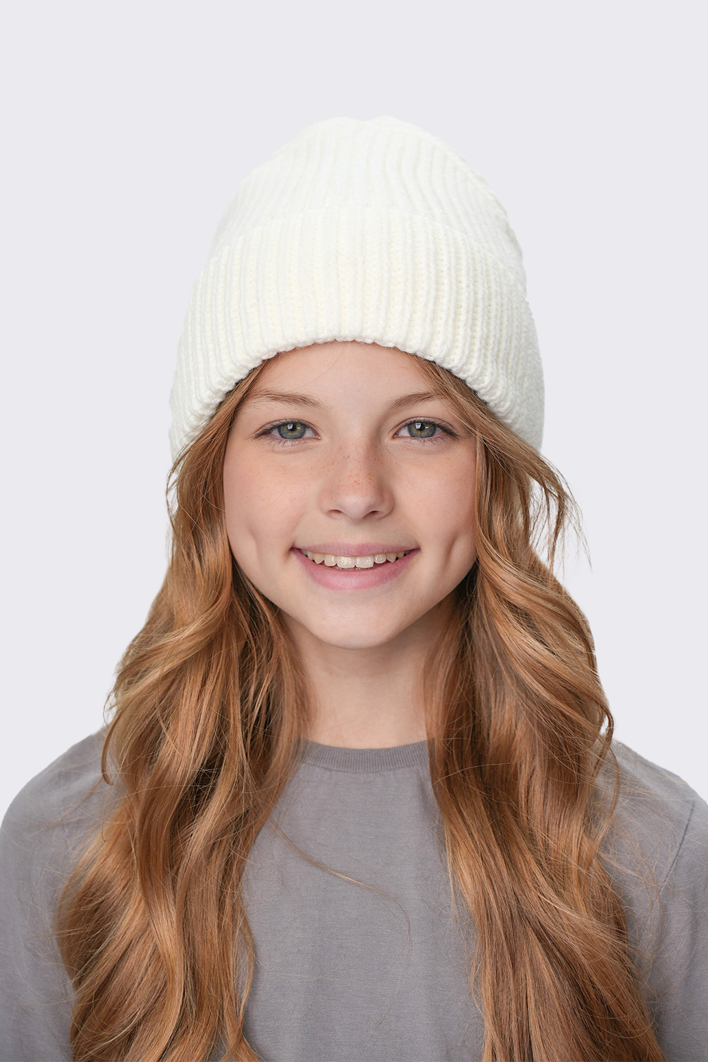Шапка Potomok 14w25-232бел - фото 2