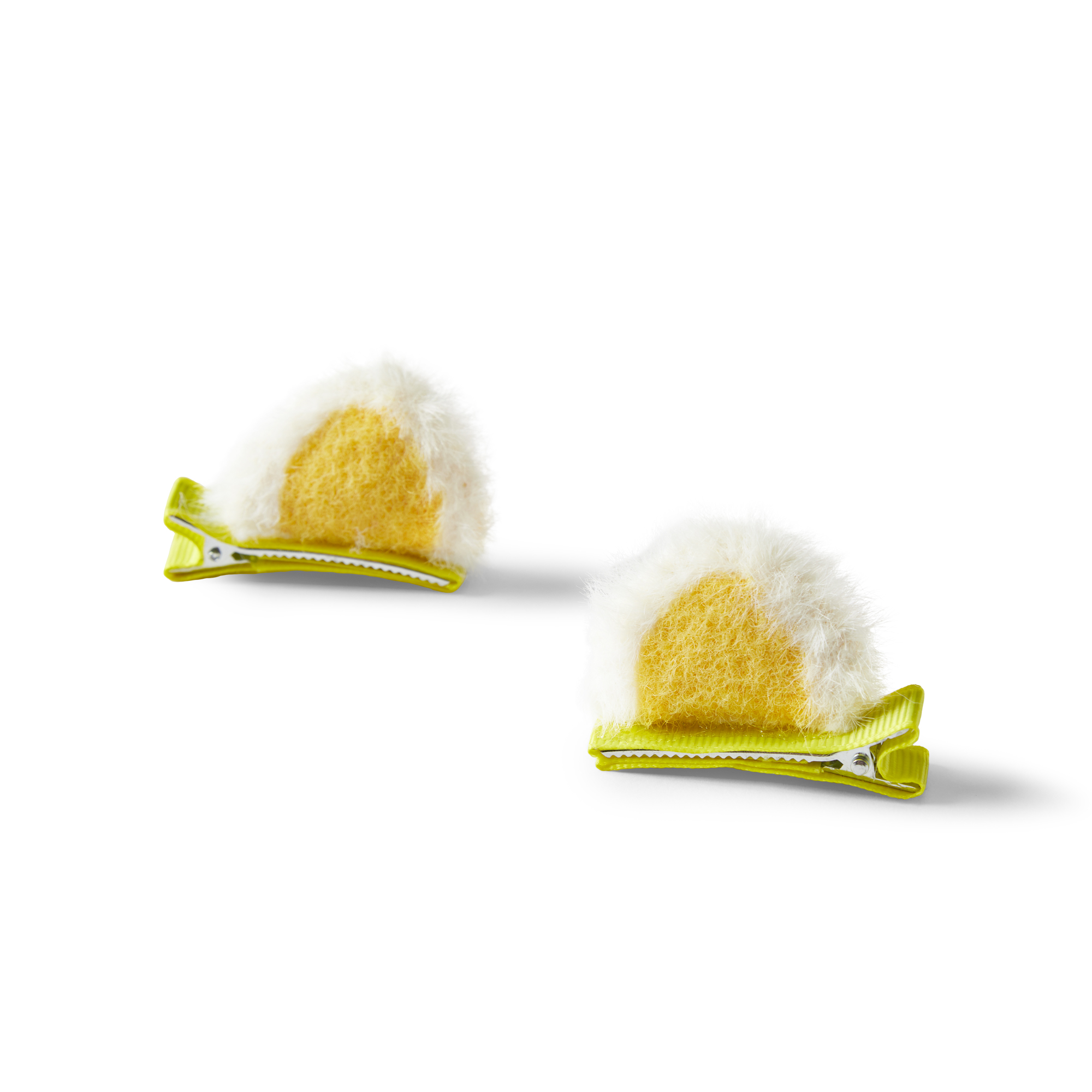 Заколки для волос Happy Baby кошачьи ушки желтые 40054_yellow - фото 8