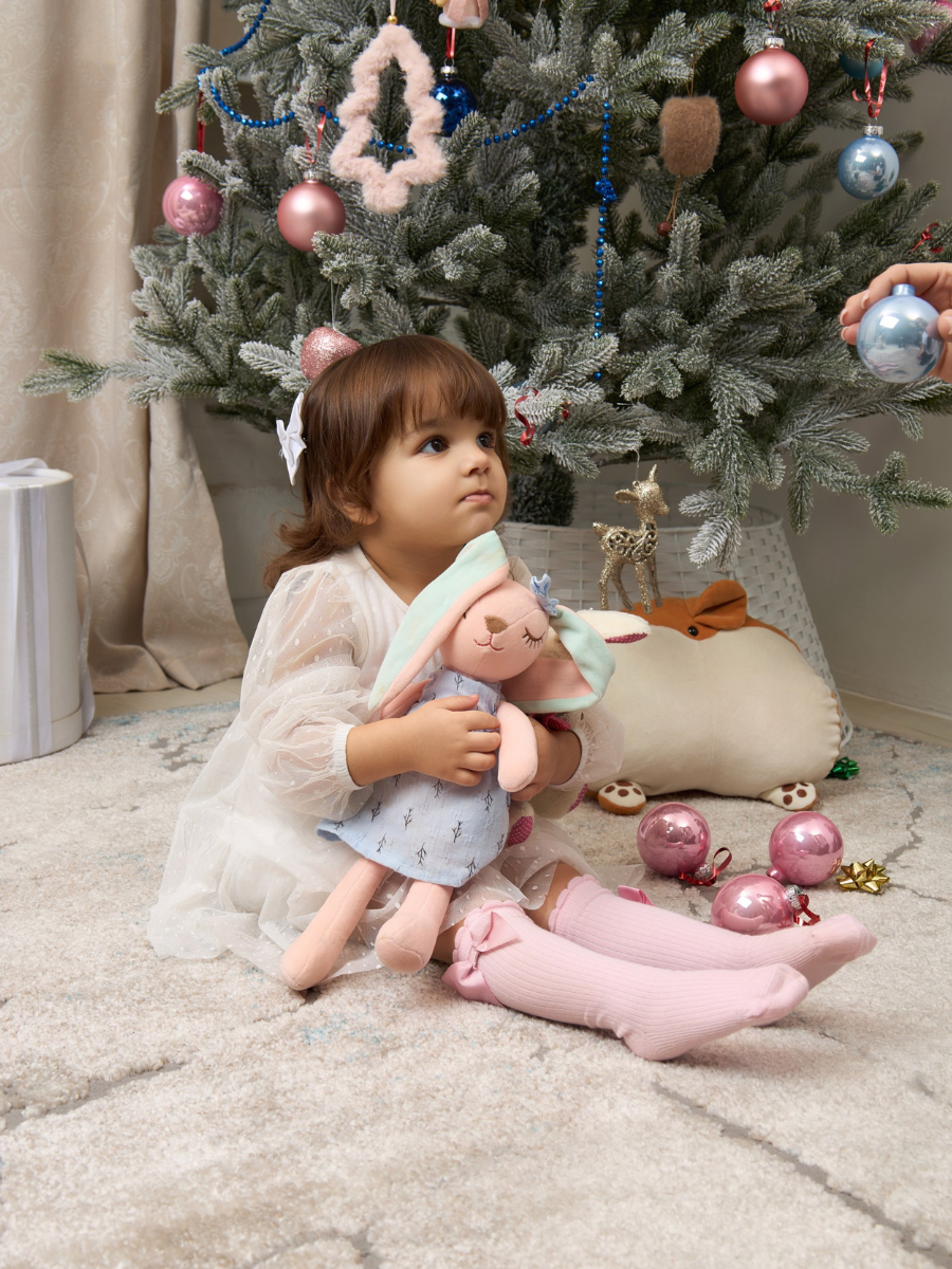 Гольфы 2 пары ALEX YVN BG-1507-2-бело-розовые - фото 10