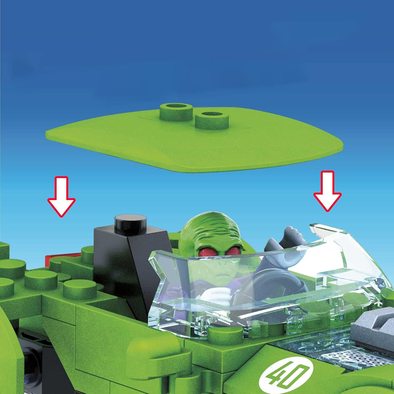 Конструктор Mega Construx Машинка гоночная 90 дет. - фото 3