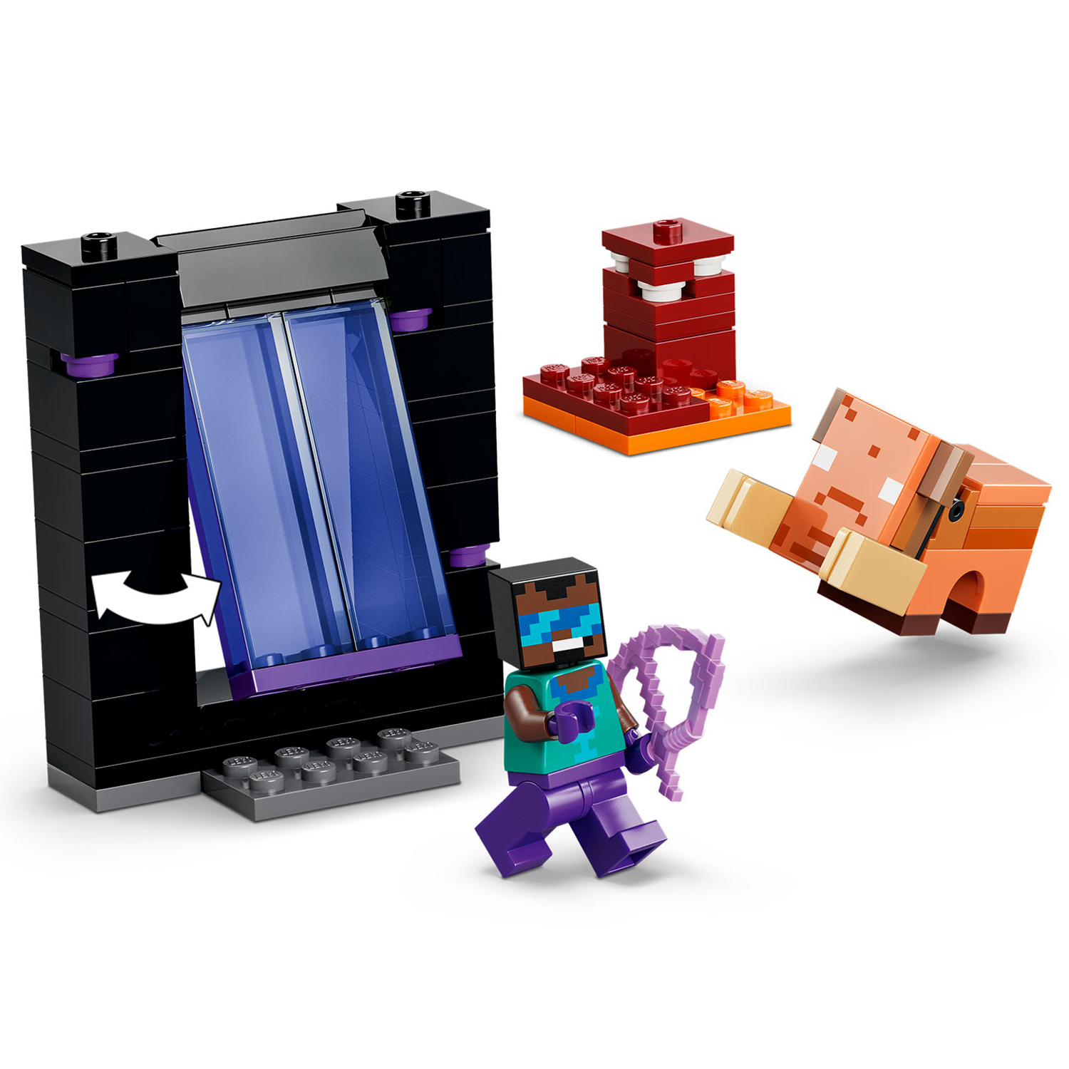 Конструктор LEGO Minecraft Путешествие к порталу Края 192 дет. - фото 8