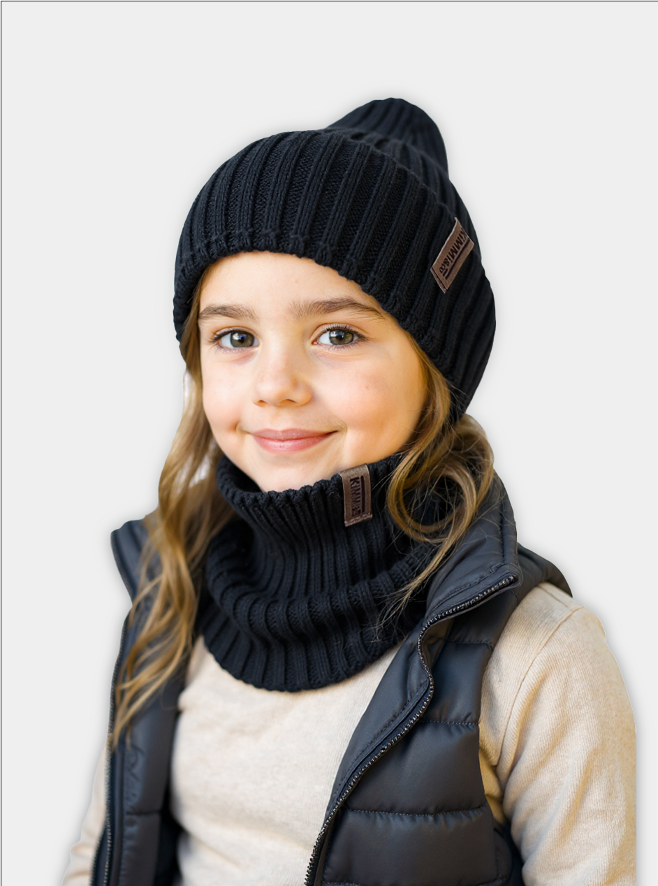 Шапка KiMMi co К-Ш-1608124 черный - фото 1