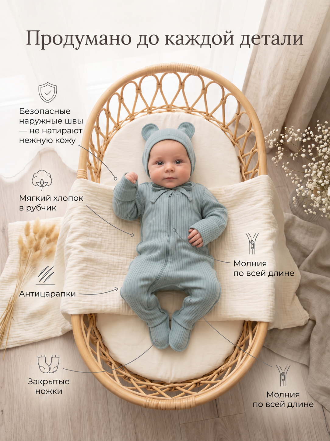 Комбинезон и шапочка СветЛена СМЧмят - фото 10
