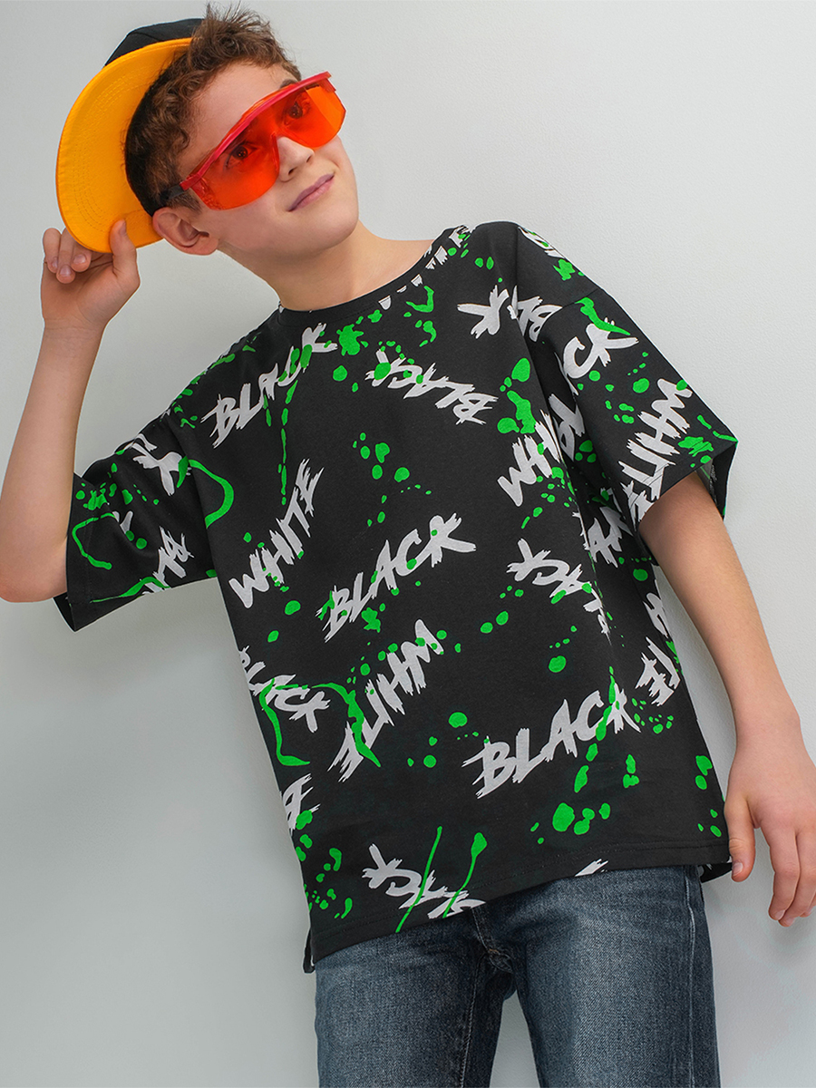 Футболка HappyFox HF0178SPblack.white - фото 1