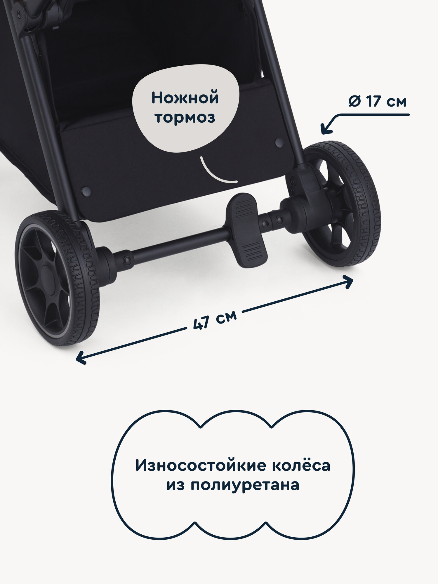 Коляска прогулочная Junion Flokky синий - фото 7