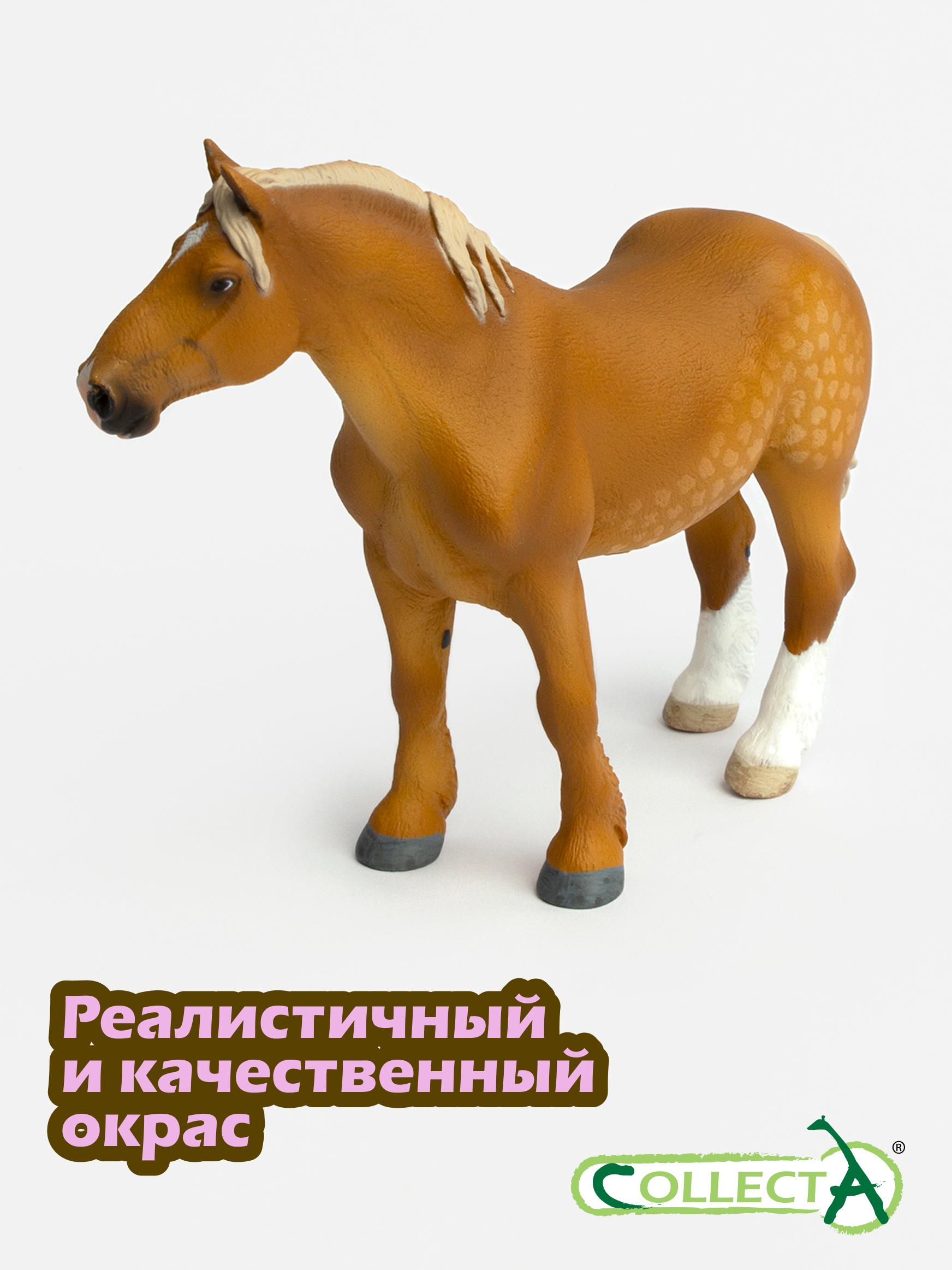 Фигурка Collecta Бельгийская лошадь - фото 4