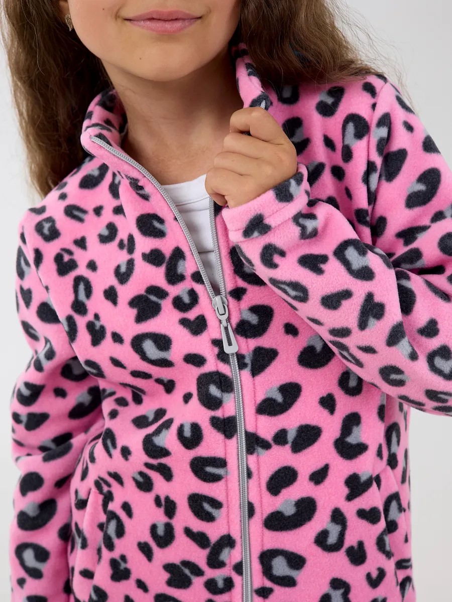 Толстовка YAXX 001--Кофта леопард/розовый - фото 3