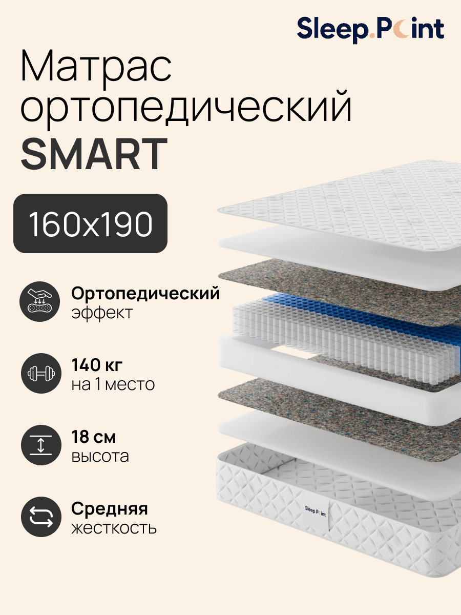 Матрас Sleep.Point Smart 160х190 - фото 1