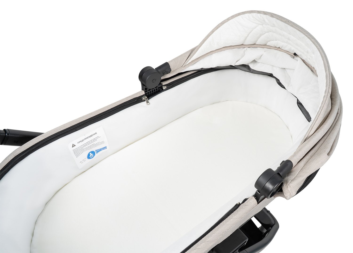 Коляска 3в1 Farfello Liberty бежевый - фото 17