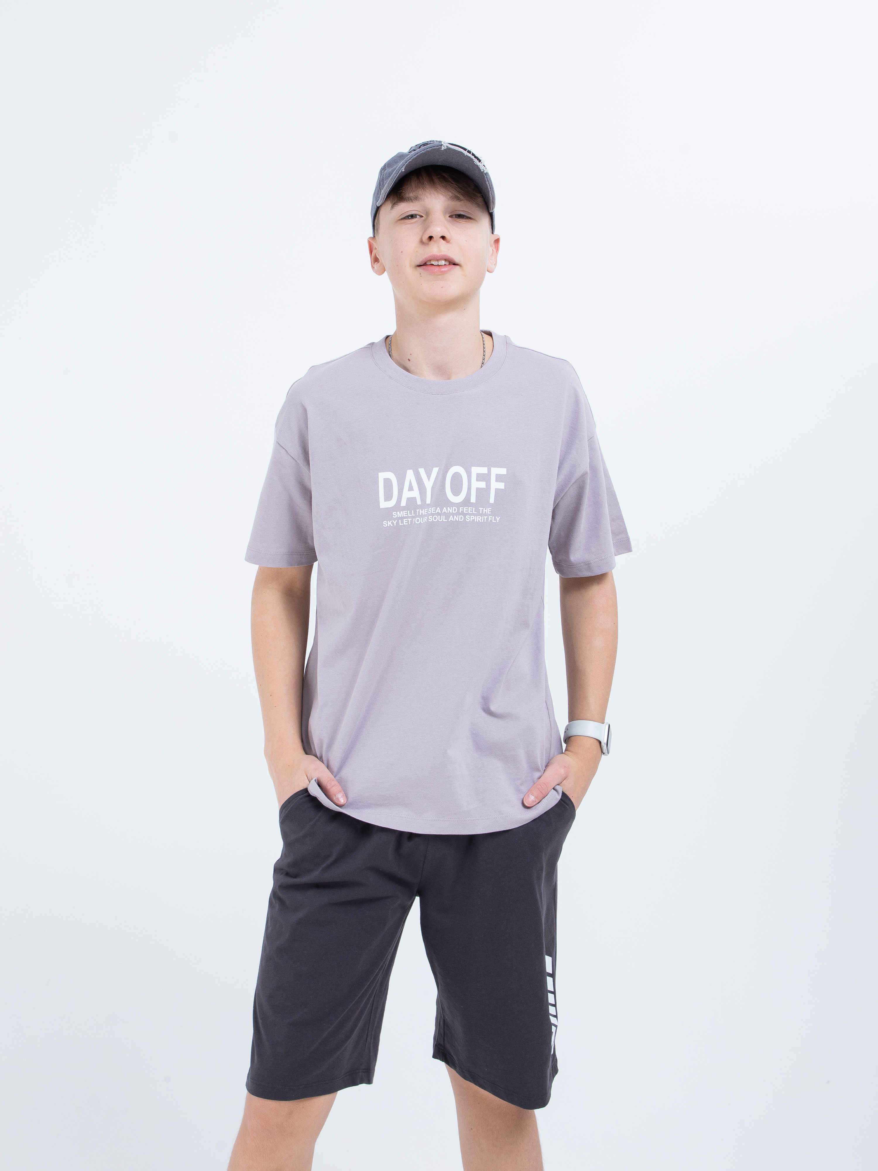 Футболка STELLA MODA 11217_серый - фото 17