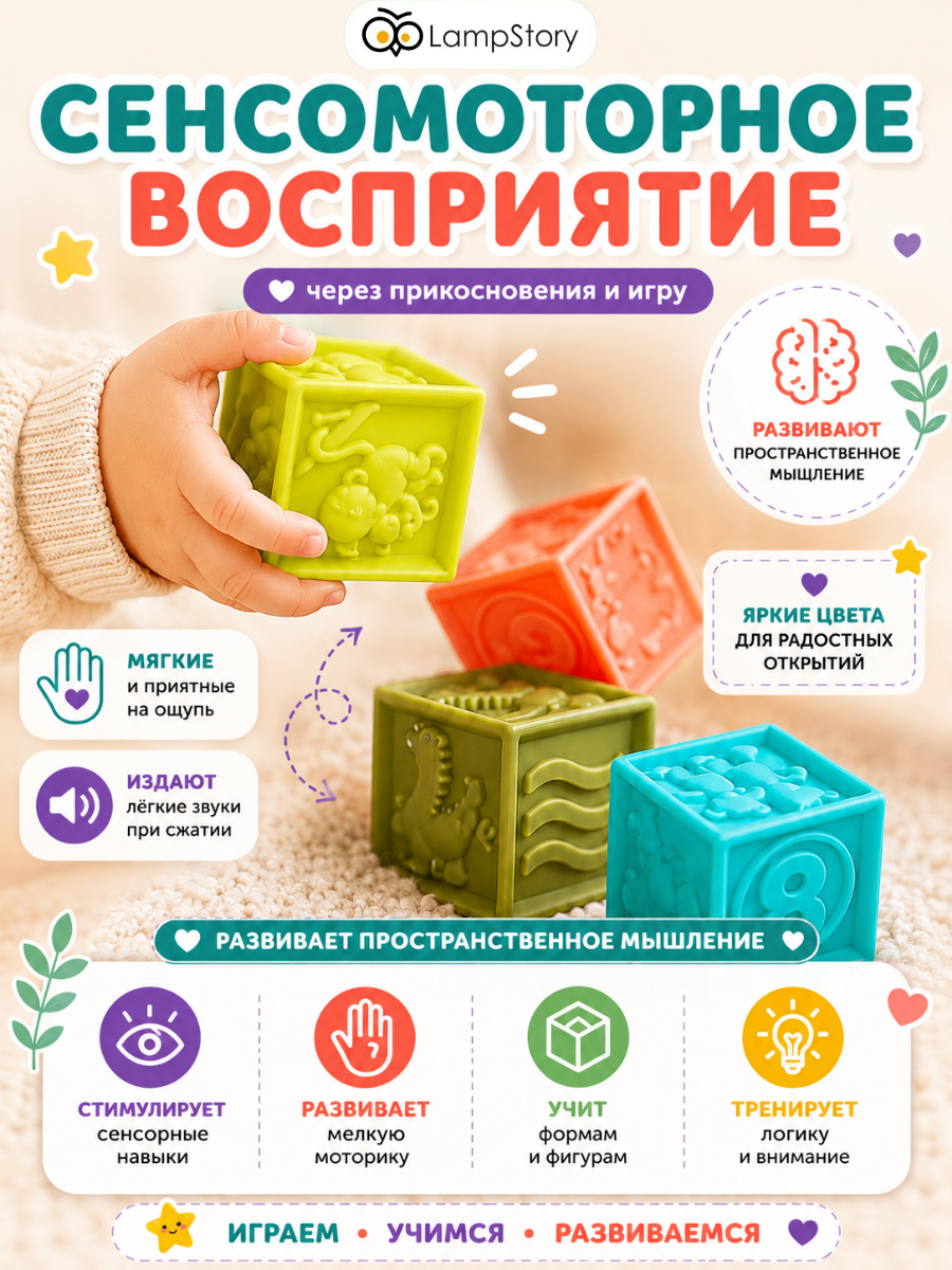 Игрушка LampStory кубики - фото 3