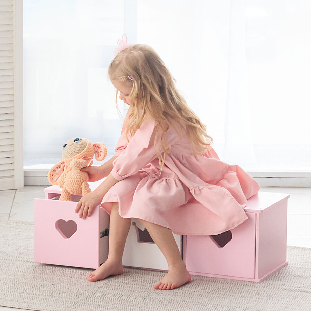 Домик для кукол Pema kids КомодСтефанияРозБел - фото 2