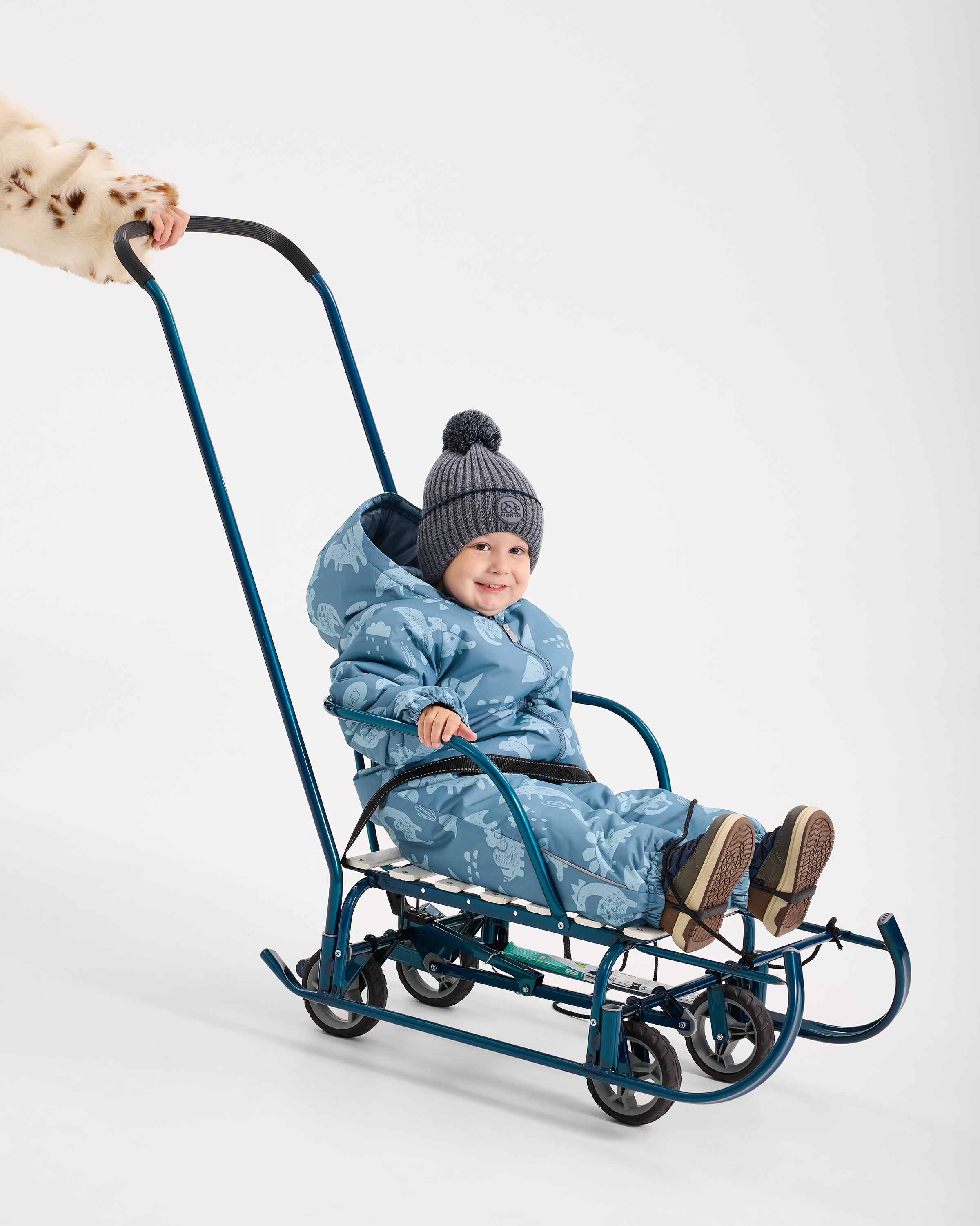 Санки NiKA kids Тимка 6 универсал морской лак - фото 5