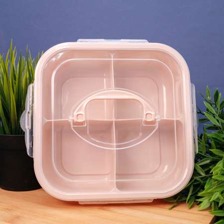 Ланчбокс для обеда iLikeGift Lunch pink с отделениями