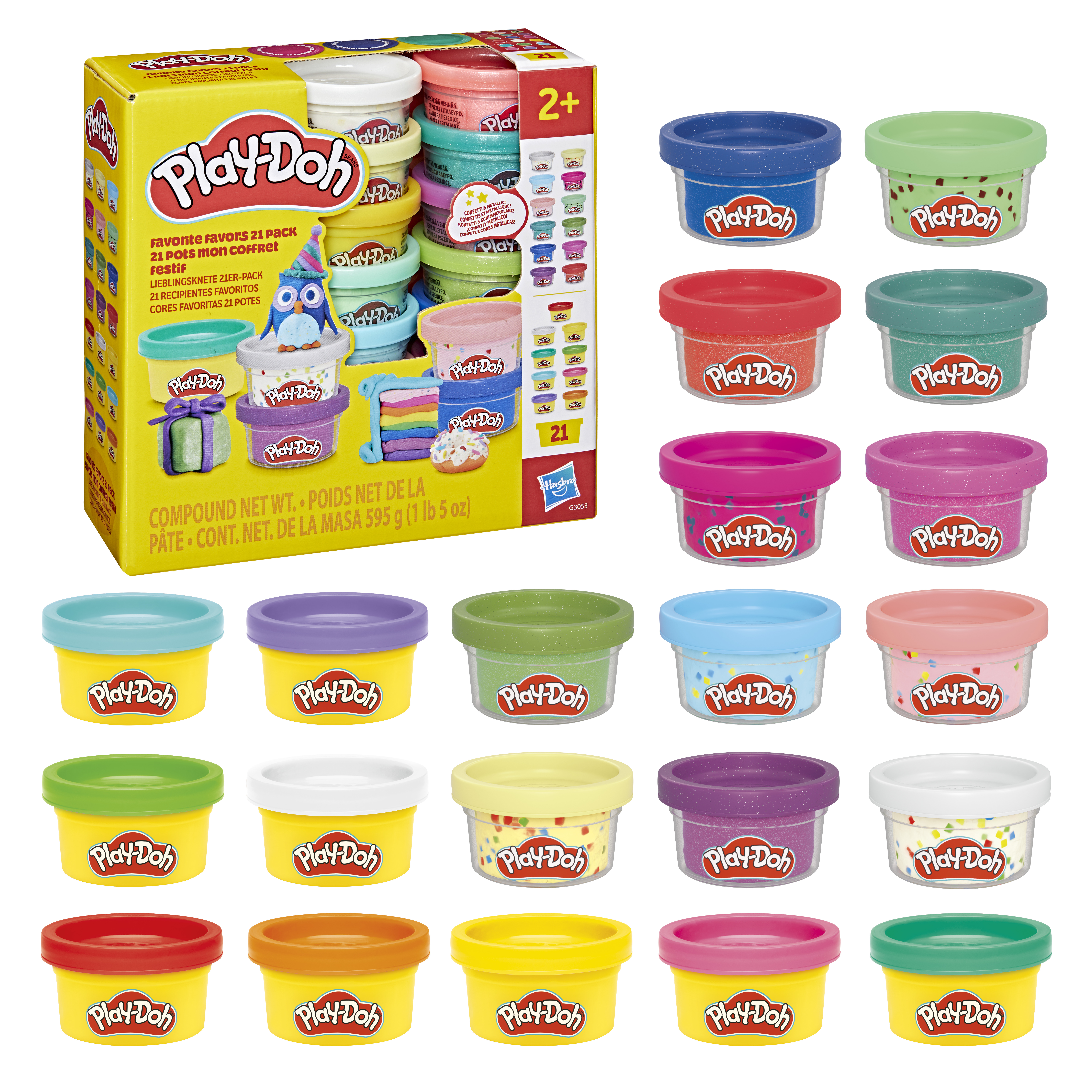 Масса для лепки Hasbro Play Doh 21шт Любимые цвета - фото 1