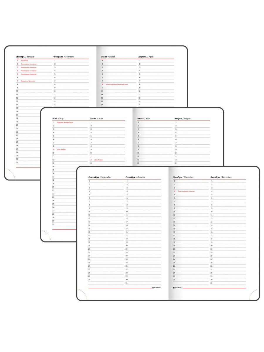 Ежедневник Brauberg 136 лист. - фото 9