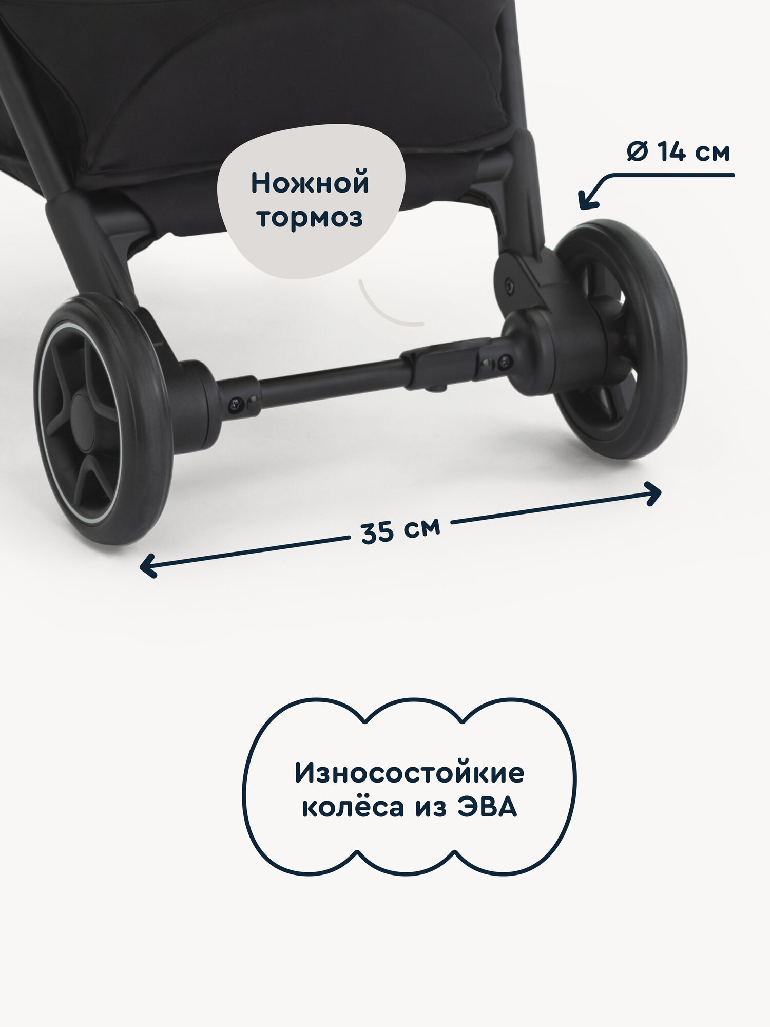 Коляска прогулочная Junion Tokky синий - фото 6