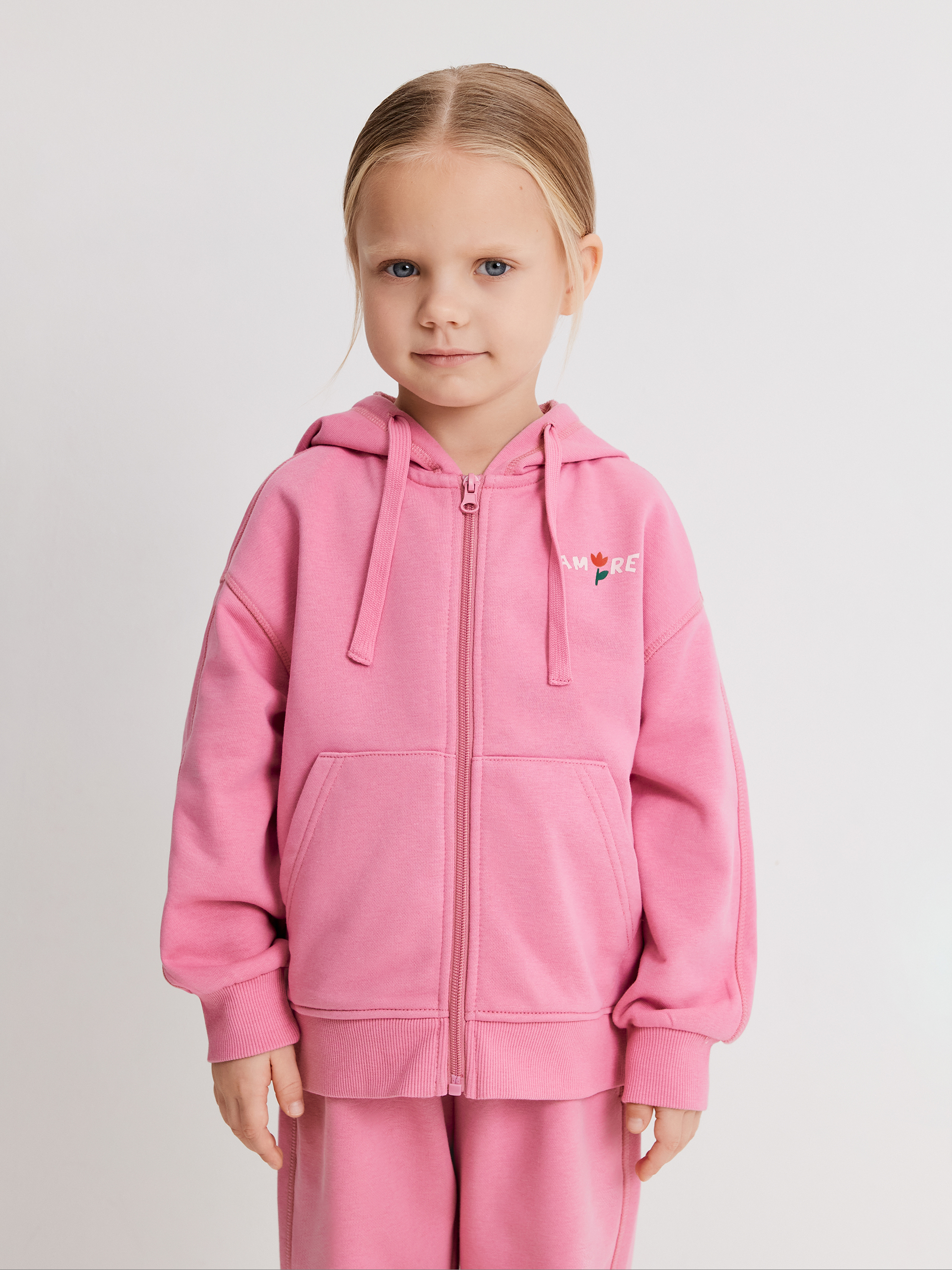 Изображение товара Детская толстовка Acoola 116 Windsor_jk пыльный розовый стильная и практичная