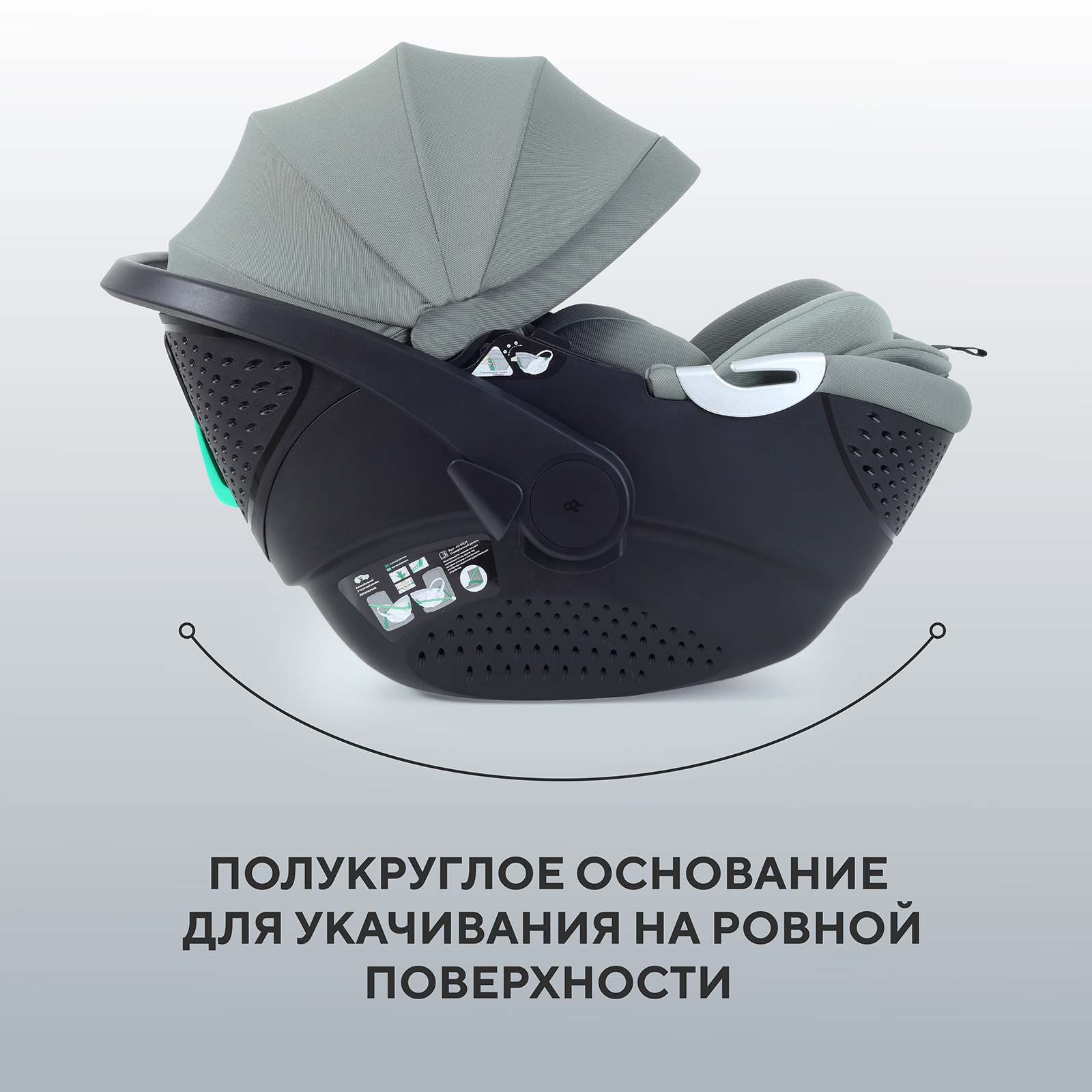 Автокресло Rant ASTER zero 0 (0 -13 кг) зеленый - фото 5