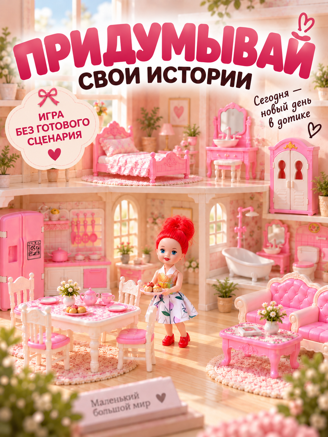 Домик для кукол MiniMinds с мебелью КукольныйДомик - фото 11