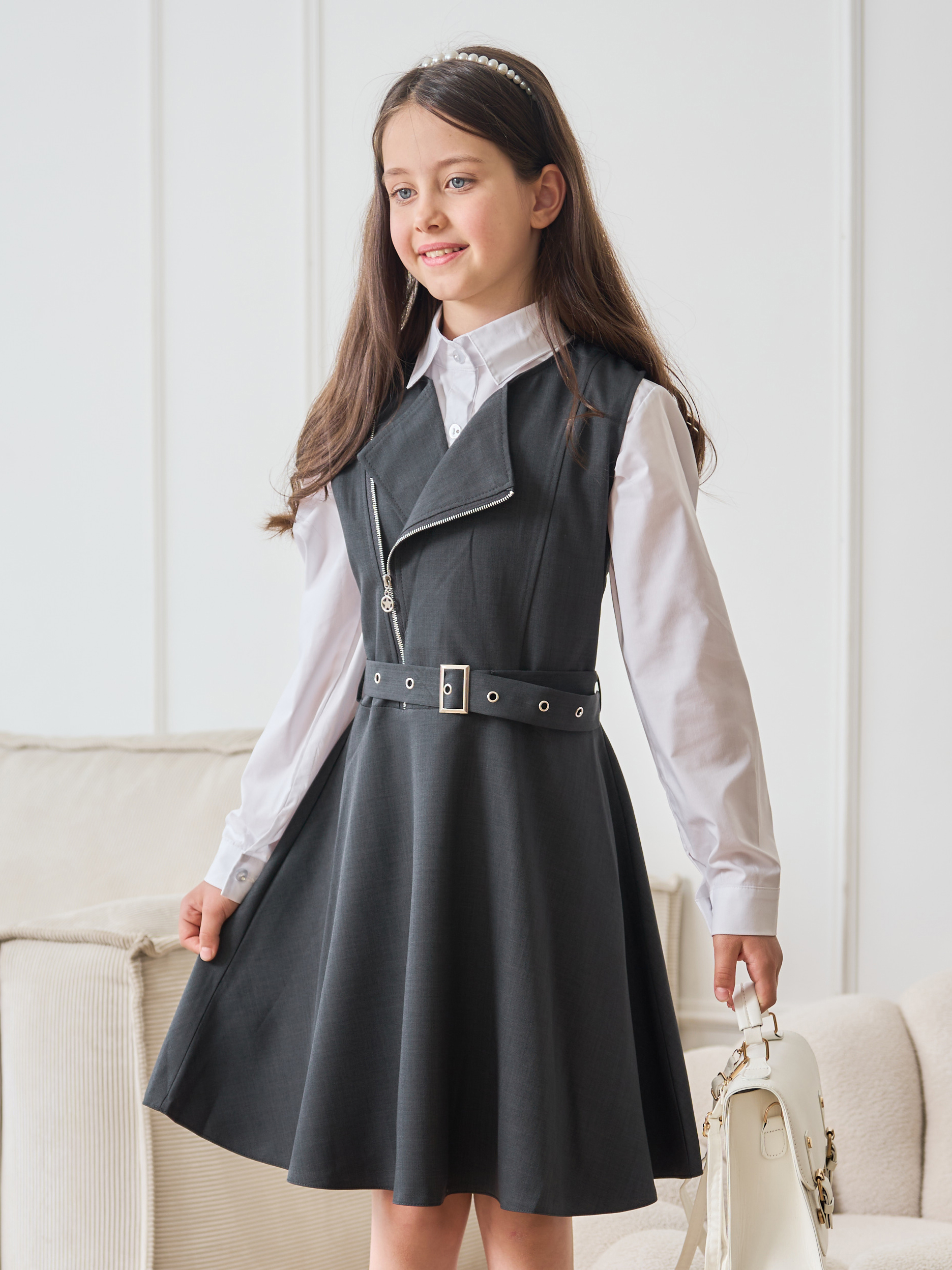 Сарафан СИНЯЯ МОДА W9804B-G39 - фото 1