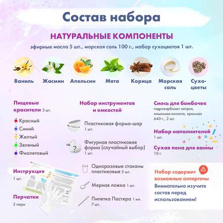 Набор WOW! HOW? Бурлящая лаборатория бомбочка для ванны