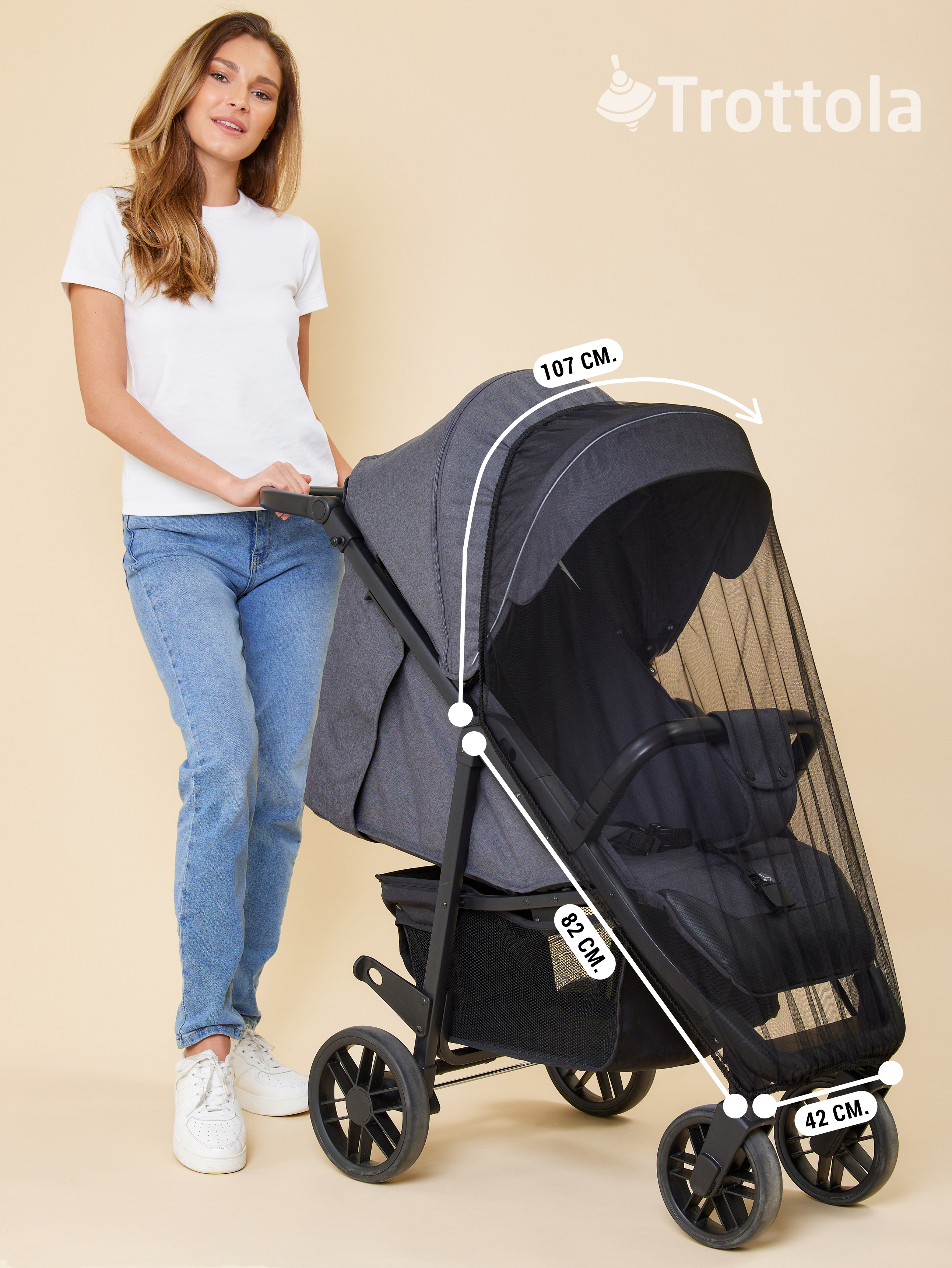 Сетка от насекомых Trottola черный Т040/черная - фото 7