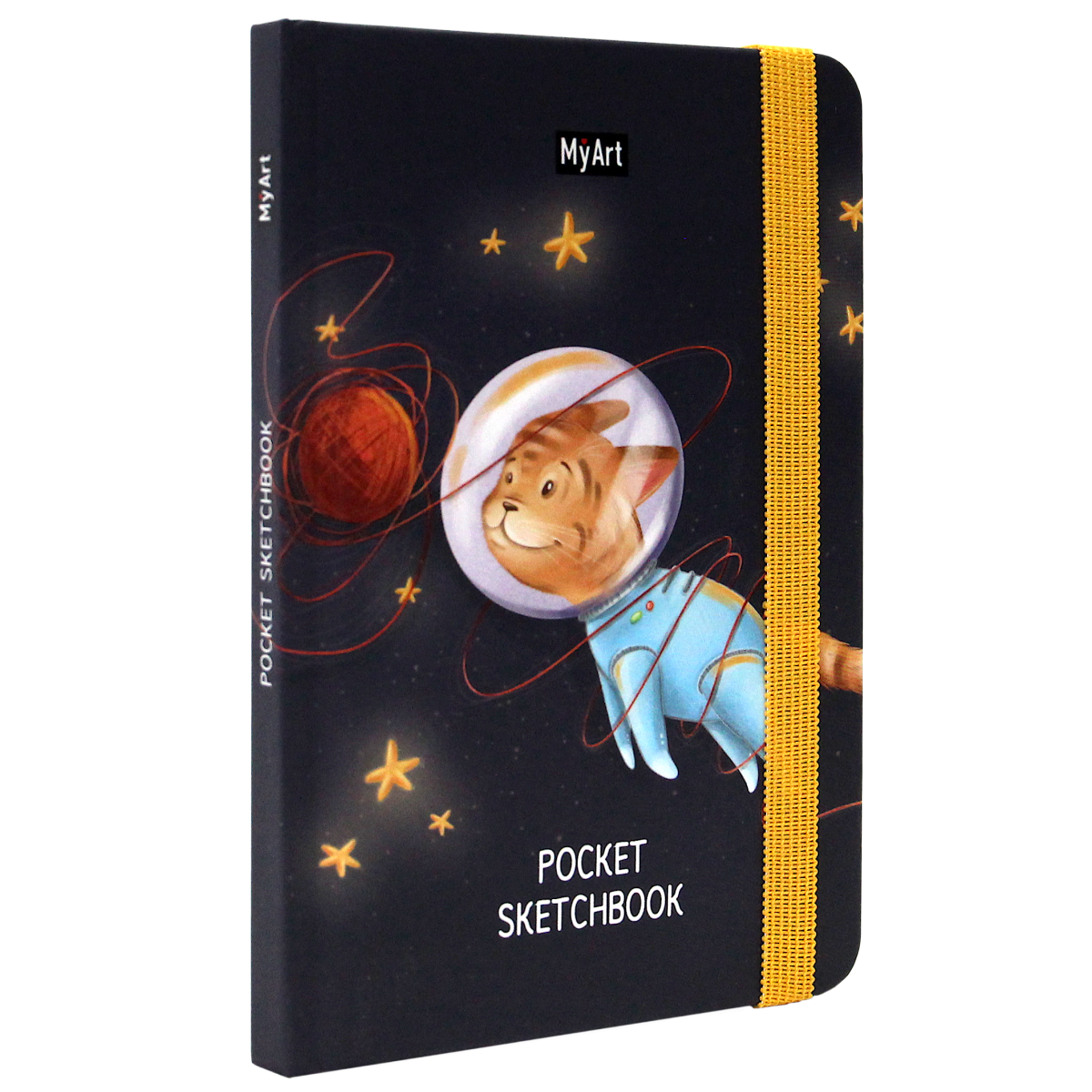 Блокнот Проф-Пресс Myart Pocket Скетчбук Кот в космосе - фото 2