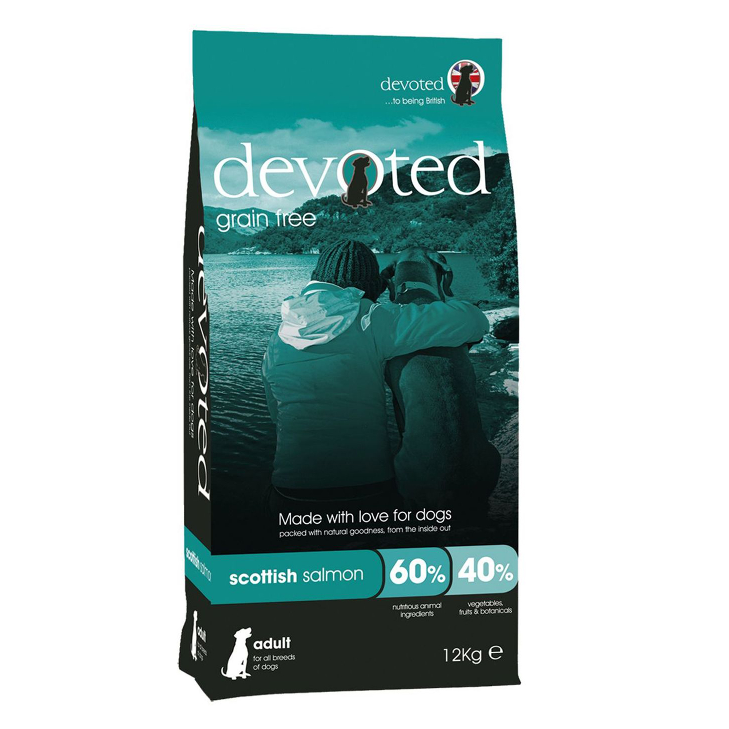 Корм для собак Devoted беззерновой с шотландским лососем 12кг - фото 1