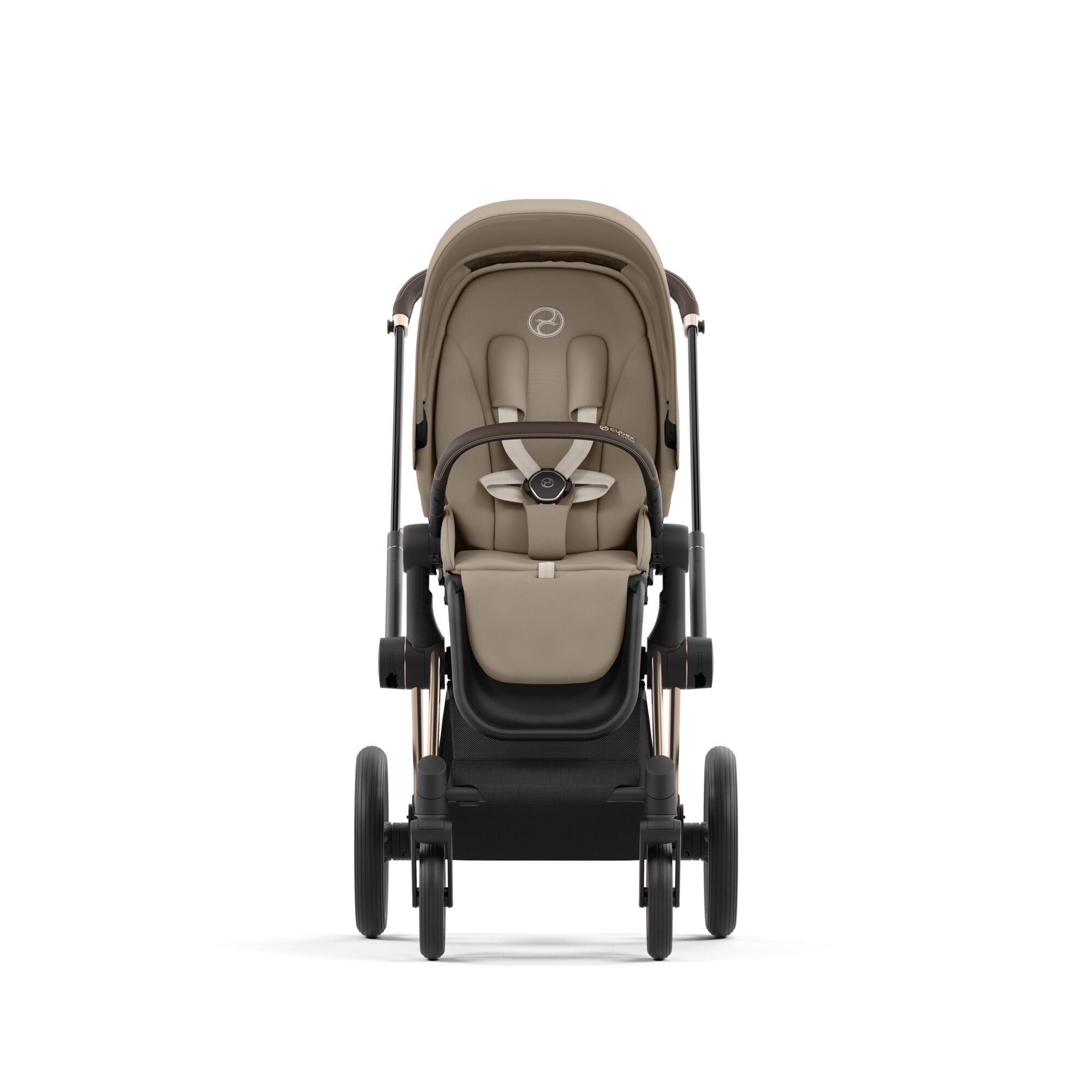 Коляска 2в1 Cybex Priam IV Rosegold бежевый - фото 6