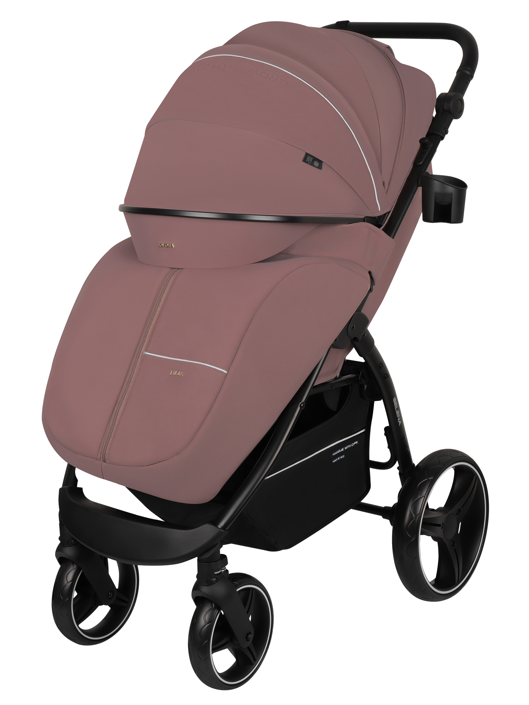 Коляска прогулочная JOVOLA SELENA 2026 всесезонная розовый - фото 10