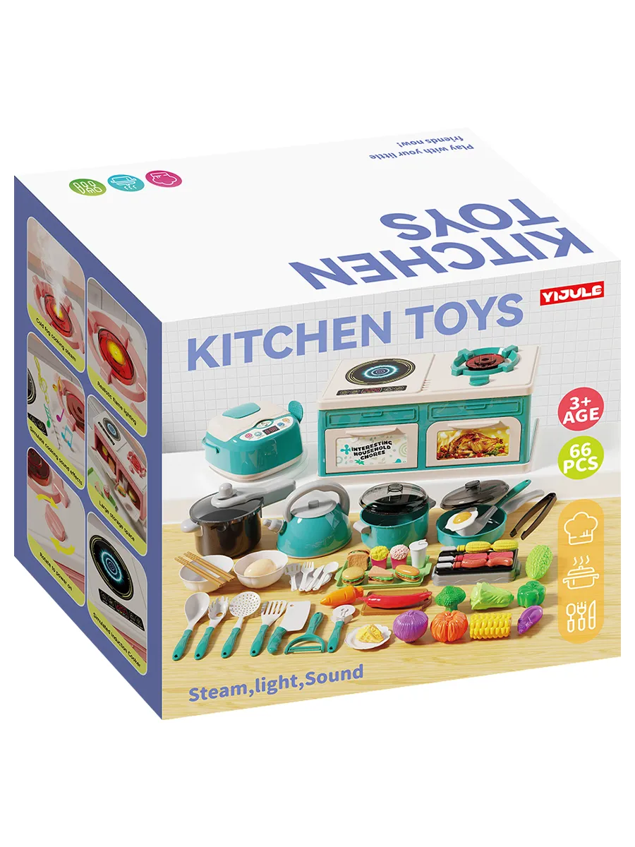 Игрушка Рыжий кот Игровой набор с продуктами 66 предм. - фото 2