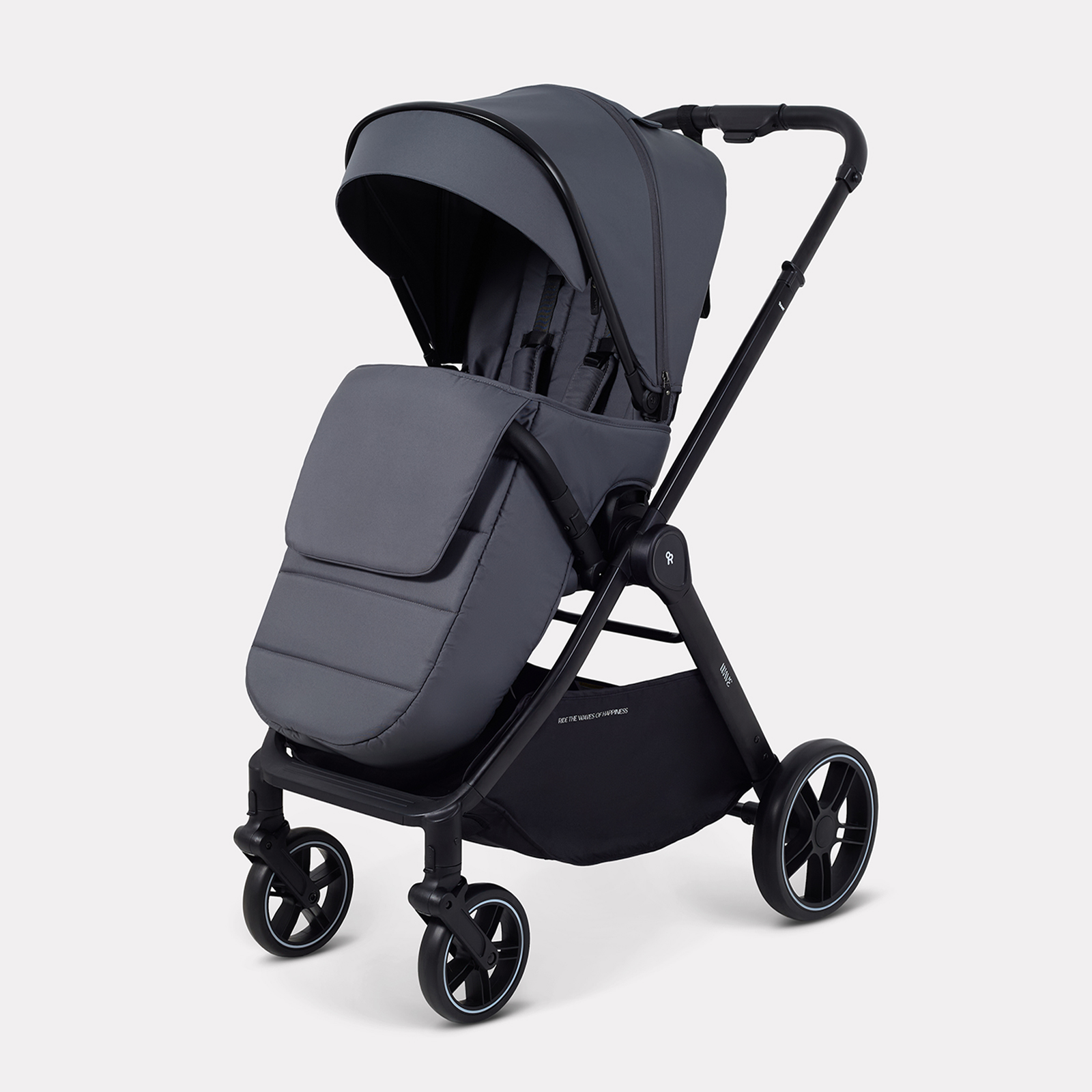 Коляска прогулочная Rant Basic Wave серый - фото 2