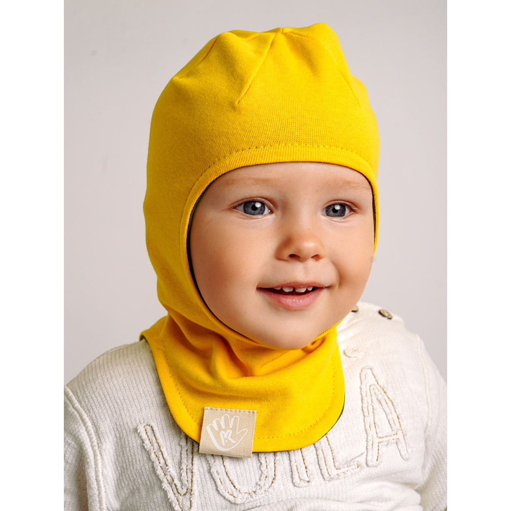 Шапка-шлем ПриКиндер U-A_221079 Цвет: Хаки/желтый - фото 9