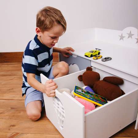 Скамья-комод для мальчика Pema kids 80см Материал МДФ