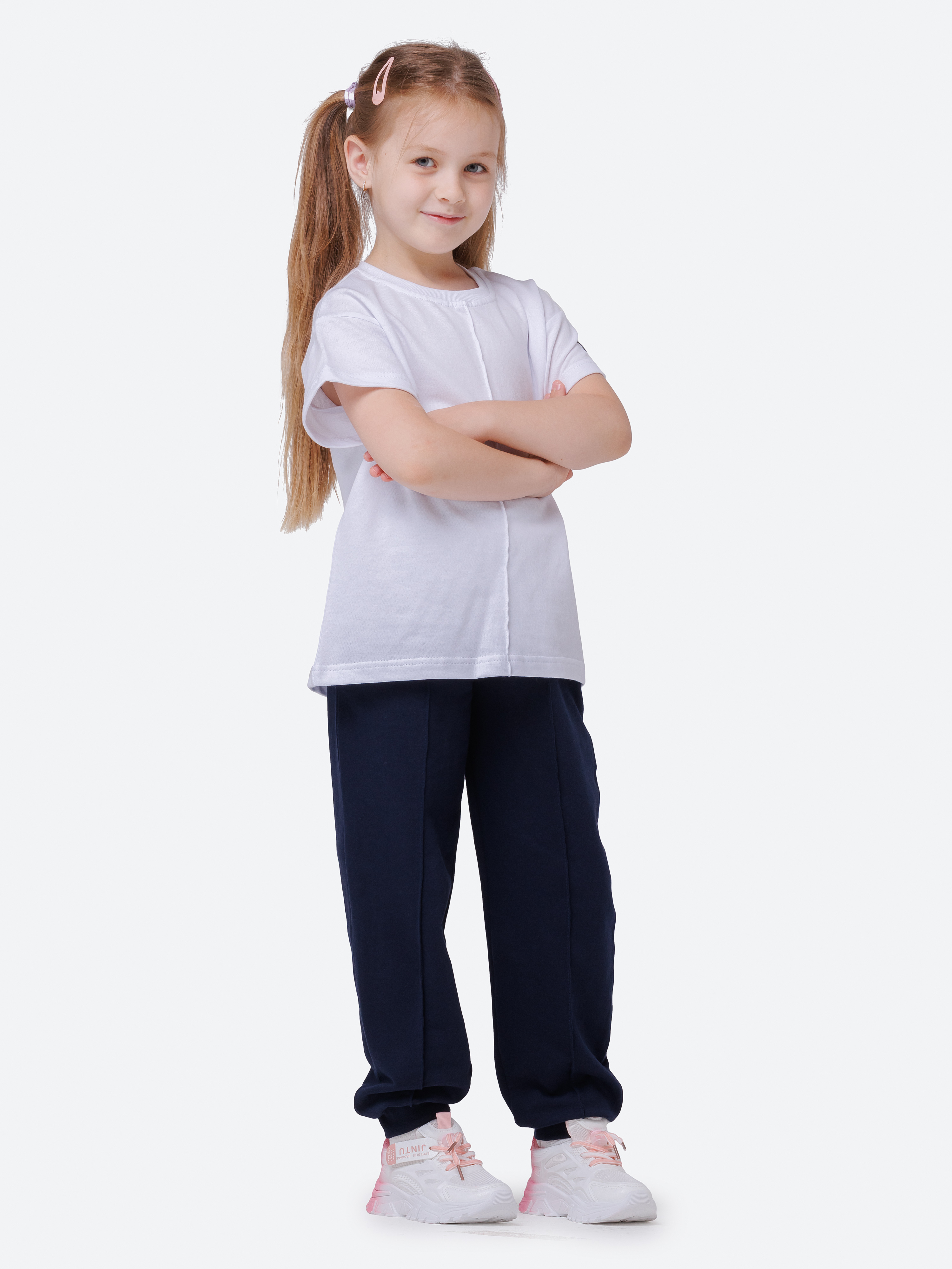 Спортивный костюм VEDDI 2080/6041фп-2024-белый/синий - фото 11