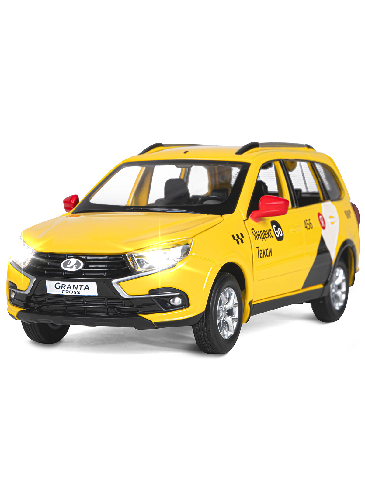 Автомобиль Яндекс GO LADA Granta Такси озвучено Алисой 1:24 JB1251347/Яндекс GO - фото 11