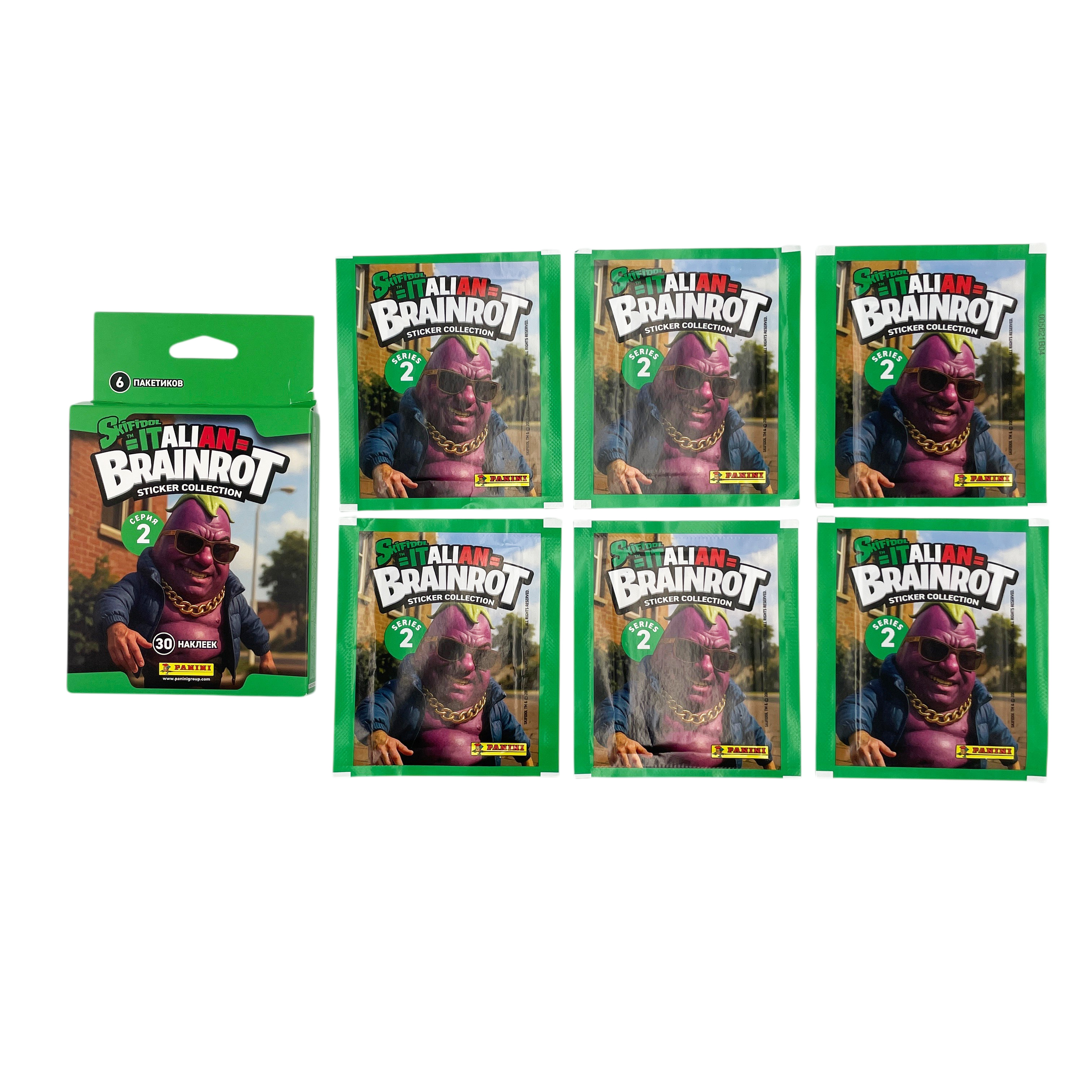 Наклейки Panini Skifidol Brainrot Italy 2026 6 шт. - фото 9