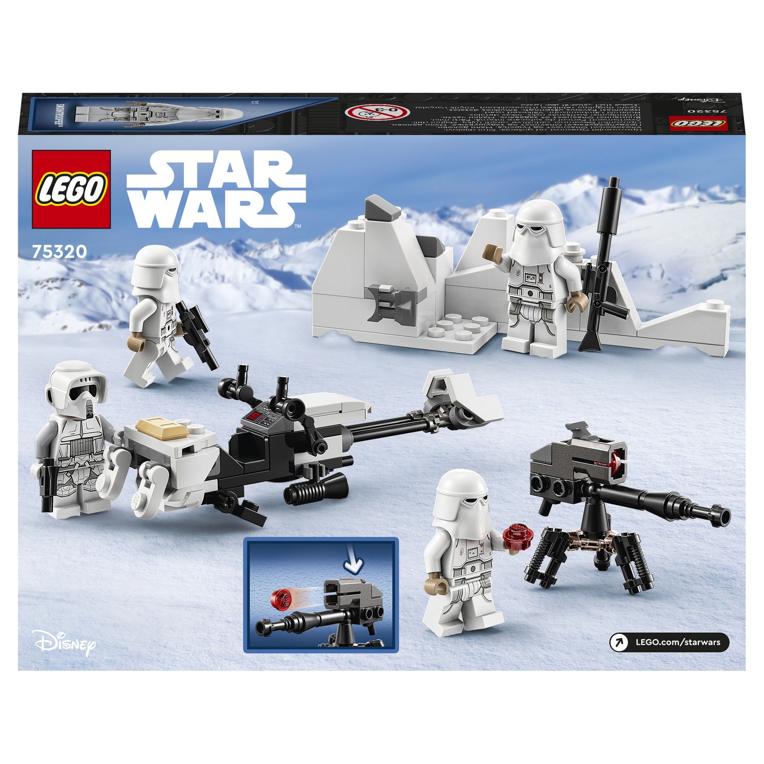 Конструктор LEGO Star Wars Snowtrooper Battle Pack блочный - фото 3