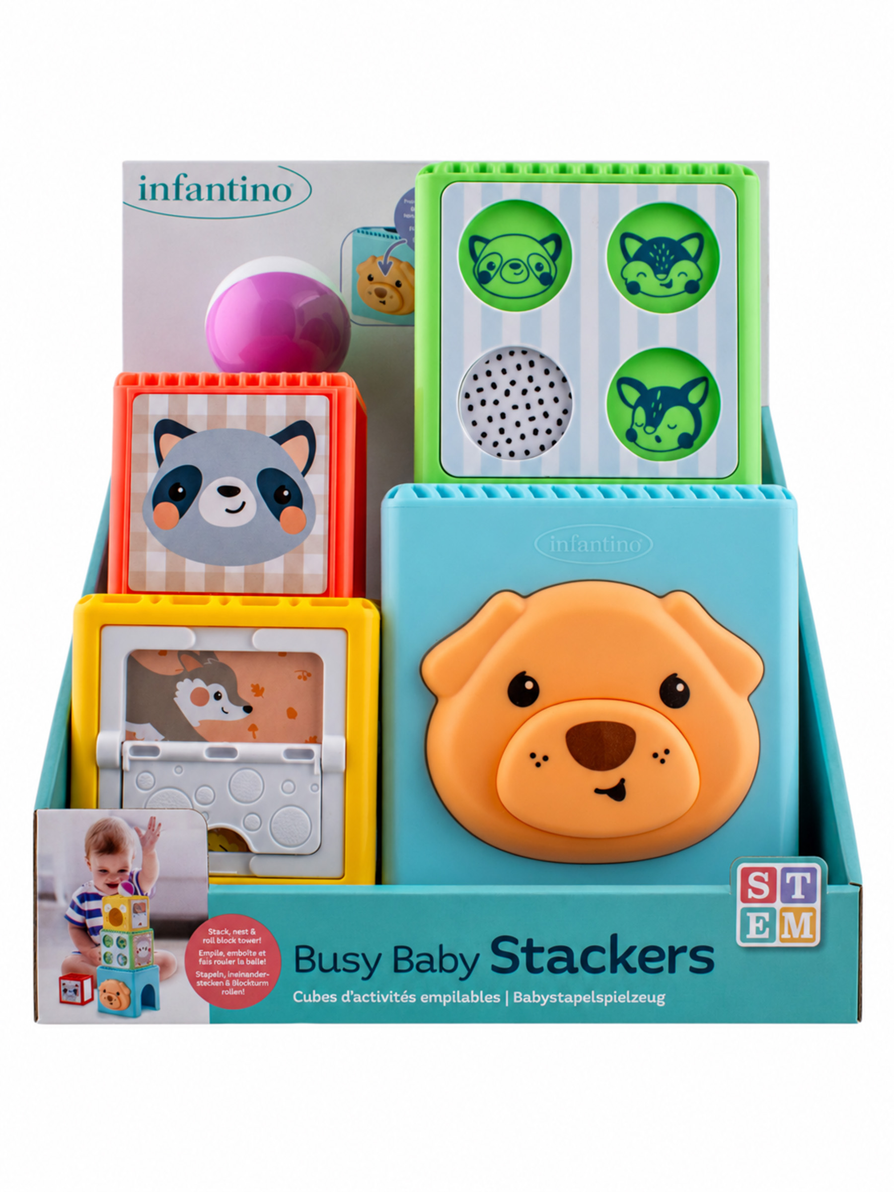 Игрушка INFANTINO кубики - фото 9
