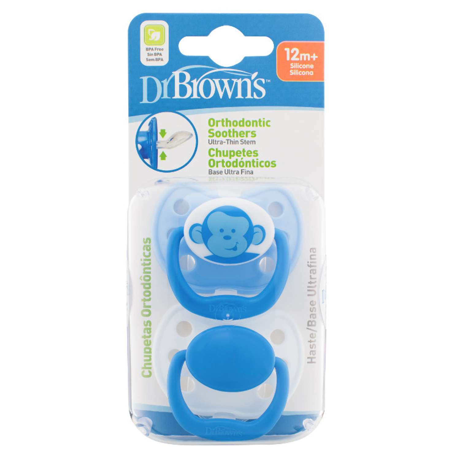 Пустышка Dr Browns силикон ортодонтическая от 18 мес. 2 шт. - фото 2