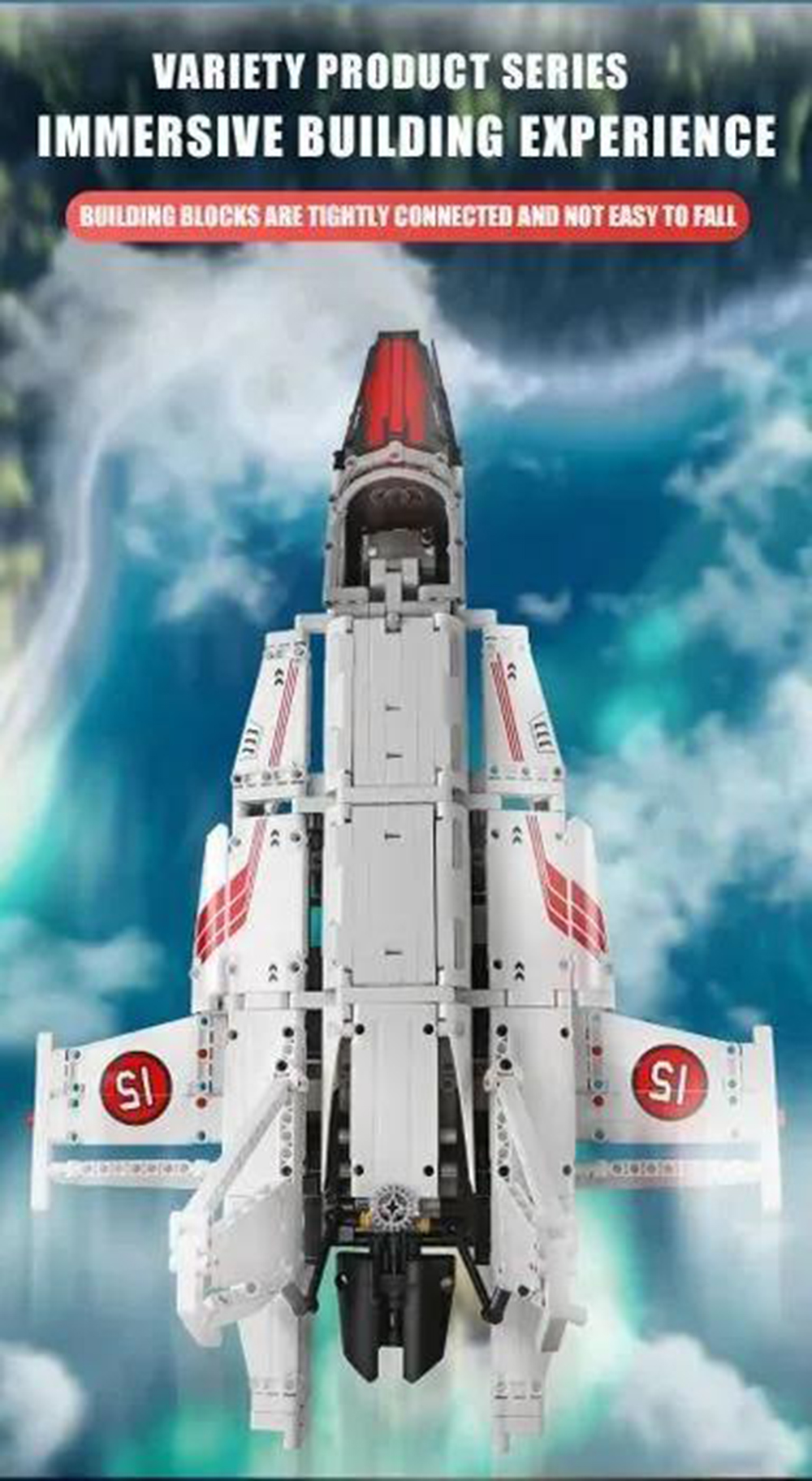 Конструктор Mould King Сверхзвуковой истребитель - фото 8