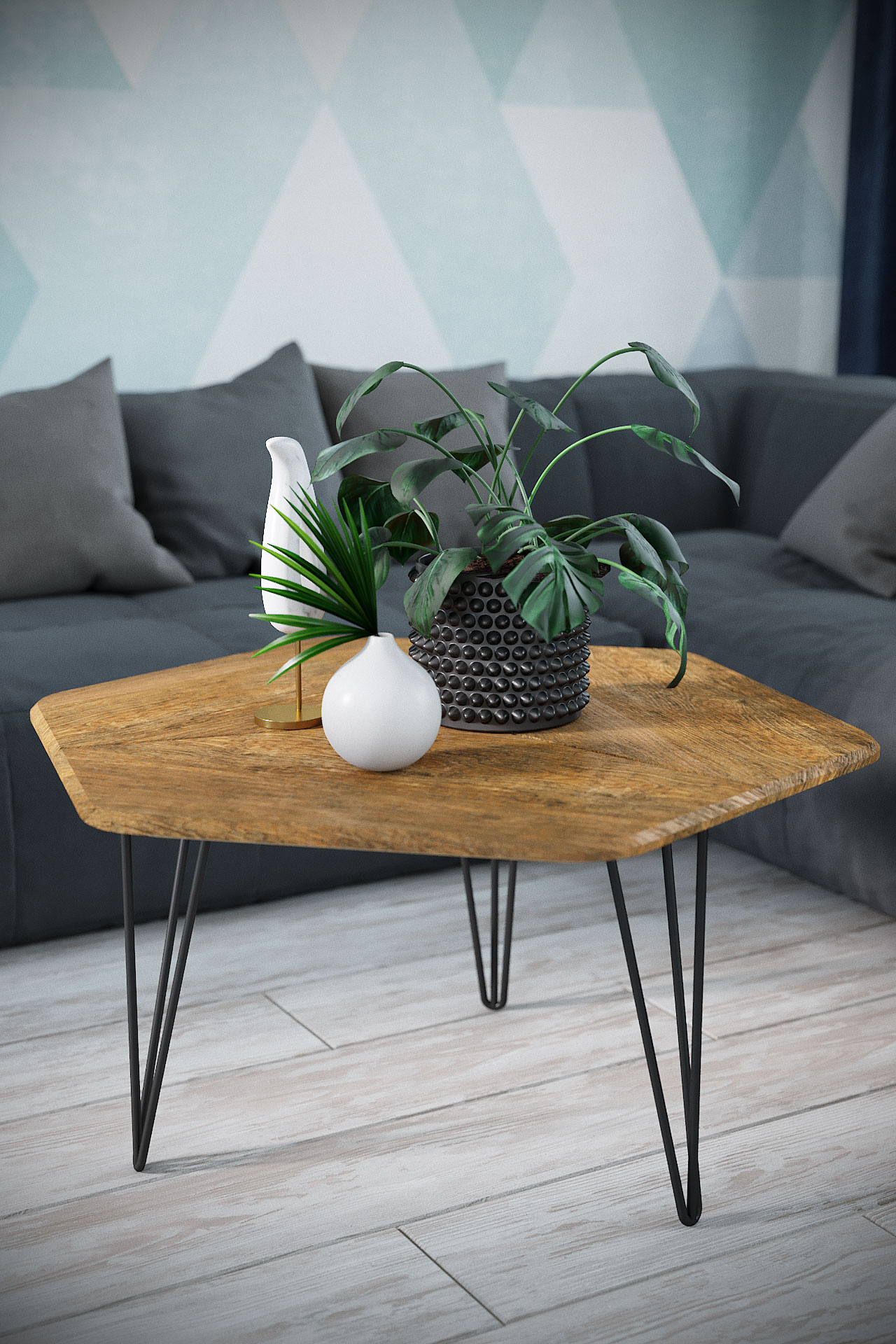 Стол журнальный КАЛИФОРНИЯ МЕБЕЛЬ Олдем дуб американский - фото 3