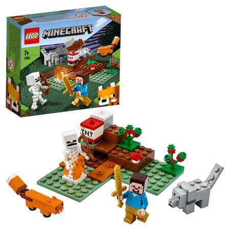 Конструктор LEGO Minecraft Приключения в тайге блочный