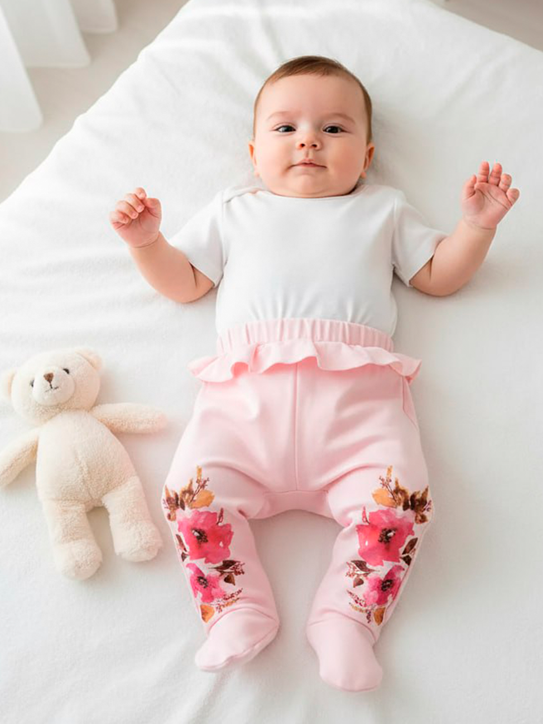 Ползунки 2 шт Совенок Дона БШ2-301-1/роз-беж - фото 2